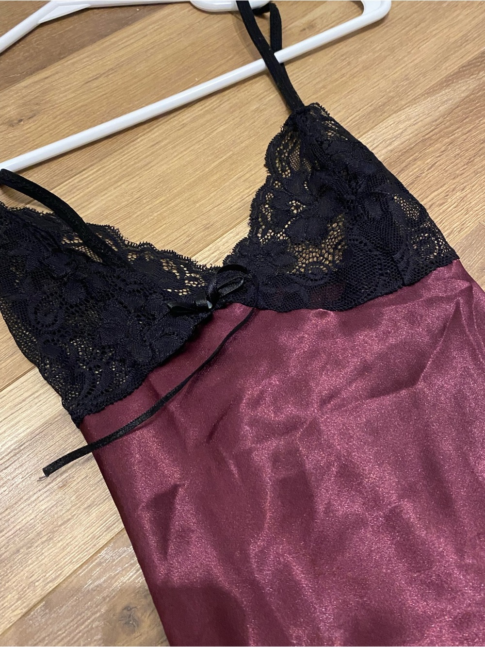 Vintage Y2k dark purple and black delicate laced satin dress